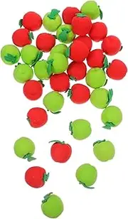 Veemoon 36pcs Apple Fruit Erasers: Welcome Back to School Supplies Kids Cute 3D Food Erasers Classroom Party Favors Counting Math Manipulatives Teacher Supplies School