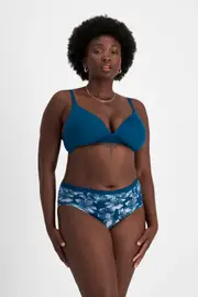 [Bonds] Bonds Women's Invisitails Midi Brief in Digiflora Blue Size: 12 12 Digiflora Blue