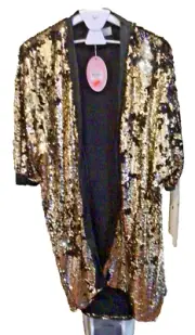 PETER ALEXANDER SEQINNED LINED ROBE SZ M/L new with tags RRP 199.00