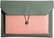 [SLEDEZ] Leather File Folder Leather Document Bag Business Storage Briefcase