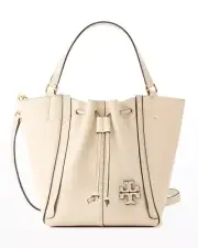 Tory Burch McGraw Dragonfly Drawstring Shoulder Bag Brie $548