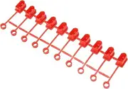 Sluffs 1 Plug dust Protection Cover, 10 XT60 Plug Connector Covers, Rubber Terminal dust Protection Cover, Suitable for RC red