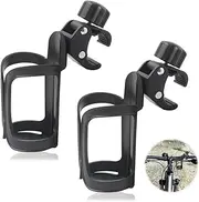 2 Pcs Cup Holder, Bike Cup Holder, Pram Cup Holder, Universal Pram Bicycle Pushchair Cup Holder, 360 Degrees Rotation Drink Cup Holders For Baby Bottles, Bike And Beverage Bottles