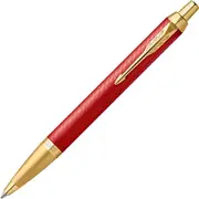 Parker IM Premium Ballpoint Pen Trim Retractable Gift Box (Red Gold)