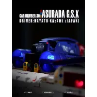 在飛比找蝦皮購物優惠-閃電霹靂車 RC遙控積木組(含燈光) 阿斯拉GSX(拓樂版(