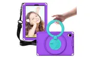Handle Shockproof EVA Tablet Case for Samsung Galaxy Tab A7 10.4 inch 2020/2022 with Shoulder Strap-Purple