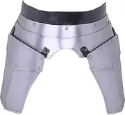 [Antique Medieval] Steel Markward Tassets Belt Medieval Functional Thigh Armour, Silver, Medium