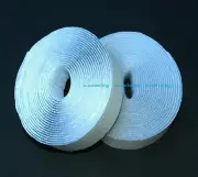 5 Yards 1" White Self Adhesive Hook & Loop Tape Fastener WAV25