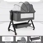 Baby Bassinet Cot Crib Bedside Co Sleeper Infant Newborn Bed Cradle Adjustable