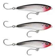 3x Rapala 7cm Saltwater X Rap SubWalk Walk the Dog Bait Fish Lures - Silver