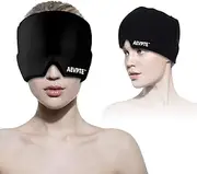 AEVPTE Migraine Relief Cap, Hot Cold Therapy Headache Cooling Relief, Ice Cap Mask for Migraine, Headache Hat for Puffy Eye, Reusable Ice Pack for Headaches Relief Sinus Pressure, Tension Relief