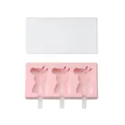 Silicone Animals Shapes Ice Cream Mold With Lid Ice Cubes Trays & Moulds