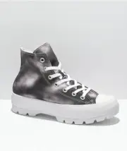 NEW Converse Chuck Taylor All Star Lugged Black & White Cloud Wash Sneaker