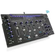Pyle Bluetooth DJ Controller Stereo Mixer Sound System - Black PYD1964B.5