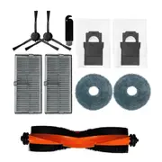 10PCS Replacement Parts for X30 / X30 Pro Ultra Vacuum Main Side Brush HEPA Filter Mop Pads Dust Bags