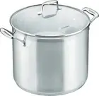 Scanpan Impact Stockpot 26 cm 11 Litre Capacity Silver Stainless Steel Polished