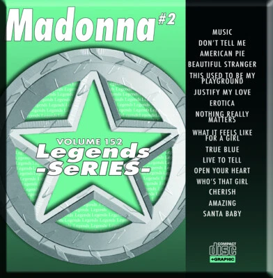LEGENDS SERIES,KARAOKE CD+G-152 MADONNA Justify My Love,Cherish,Live To Tell+