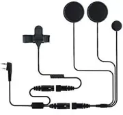 Helmet Kit 2 PIN Full Face Motorcycle Headset Earpiece Mic for BAOFENG UV-5R 82