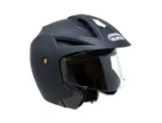 Open Face MMG Helmet. Model Crux. Color: Matte Black. *DOT APPROVED* - Medium