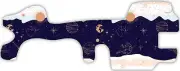 Blue Planets Space Pink Sun Vinyl Wrap For Doc Band Helmet Baby Cranial Helmet