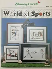 WORLD OF SPORTS Cross Stitch Pattern Leaflet by Stoney Creek Project Booklet (H)