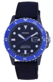 Fossil FB-01 CE5023 Black Dial Silicone Strap Quartz Analog 100M Men's Watch