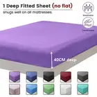 Luxury Hotel Ultra Soft Fitted Sheet Extra Deep Cover Single Queen King Bed AU