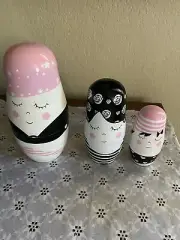 Matryoshka--Handmade-3 Piece Nesting Doll