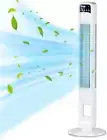 Pedestal Tower Fan for Bedroom - Bladeless Oscillating Fans with 3 Fan Speed & 3
