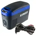 Adventure Kings Portable 15L Car Centre Console Fridge Freezer + 12V Wiring Kit
