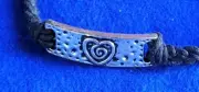 Trust Your Journey Pewter Brn Leather Bracelet "Trust Your Journey" Helen Keller
