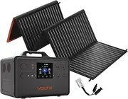 Voltx 2400W Power Station with 100W solar Panel mat+ mc4 to anderson cable