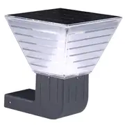 Solaris 5w LED Solar Wall Light Black | Mica Lighting