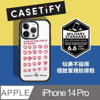 在飛比找PChome24h購物優惠-CASETiFY iPhone 14 Pro 耐衝擊透黑-每