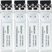 4PCS Multi-Mode 10G SFP+ Fiber Module Network Transceiver, SR MM850nm 300m, Duplex LC for Cisco, Netgear, MikroTik, Ubiquity, DLink etc.,