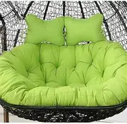 Waterproof Washable Hanging Egg Chair Cushion Thick Seat Cushion for Double Swing Chair and Hanging Hammock Chair Hanging Basket Replacement Cushion for Outdoor Patio Furniture Accessories