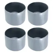 4 Pack Screw Thread Protector Cover Rubber End Caps 2 3/8"(60mm) ID/Grey