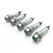 5pcs Green 8mm DC 12V Panel Indicator Power Signal LED Light XD8-1