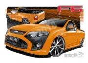 FPV UTES FG F6 UTE OCTANE TWIST A2 FRAMED PRINT (FV507T)