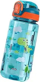 Kids Water Bottles with Straw, 600ml Leak Proof Insulated Water Bottle Double Wall, with Handle for School