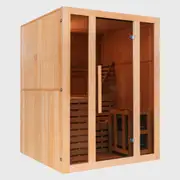 [Kylin Sauna] Kylin Sauna - Traditional Steam Sauna Room 3 Person QD-EA3D