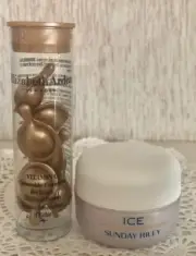 7 Elizabeth Arden Vitamin C Ceramide Capsules + Sunday Riley Ice Moisturizing 8g