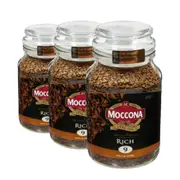 3 x Moccona Freeze Dried Instant Coffee Rich 200g