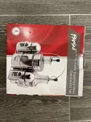 Parini 6 Piece Stainless Steel Condiment Set