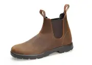 Trackstone - Italian Made Chelsea Boots in Brown or Grey Nubuck Leather - Unisex