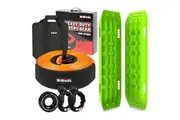 X-BULL 4WD Recovery Kit Snatch Strap Soft shackles Snatch Block Pulley With Recovery tracks Gen2.0 Light Green