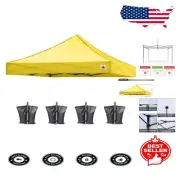 Premium 10x10 Outdoor Canopy Replacement - Yellow, Waterproof & UV Resistant