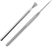 COMIART Clay Pottery Sculpture Feather Wire Texture + Pro Needle Detail Tools