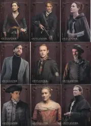 Outlander Season 4 Gold Foil Variant Character Set of ALL 9 Cards