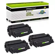 3× CE255X 55X Toner Cartridge Fit For HP LaserJet P3011 Enterprise 500 MFP M525f